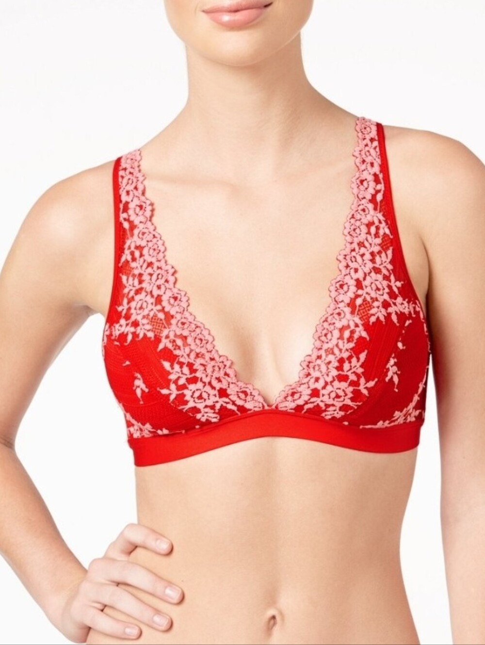 Wacoal Floral Red Bra